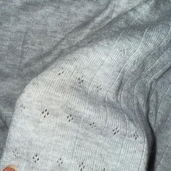 Princess Polly Light Gray Knit Top - Picture 2 of 3